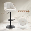 HOMCOM Bar Stools Set of 2 Swivel Adjustable Counter Height Barstools