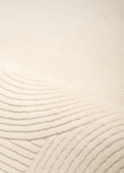Elion Contemporary Cream Washable Rug 2'8\" x 8'0\" Indoor Area Rug