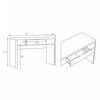 Evelyn Modern 47" Writing Desk in Brown (1-Drawer) | Bureau d’ecriture moderne Evelyn 47" en brun (1 tiroir)