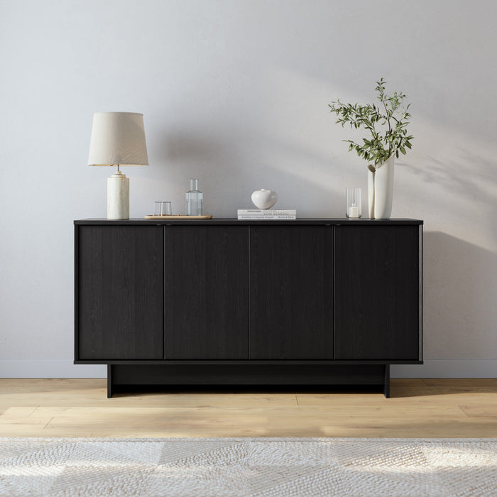 Prepac Finnley Buffet Sideboard - Black Oak