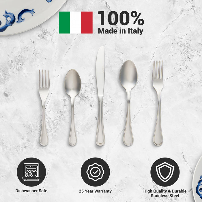 Arimi Angela Italian Stainless Steel 20 Piece Flatware Set - Service For 4