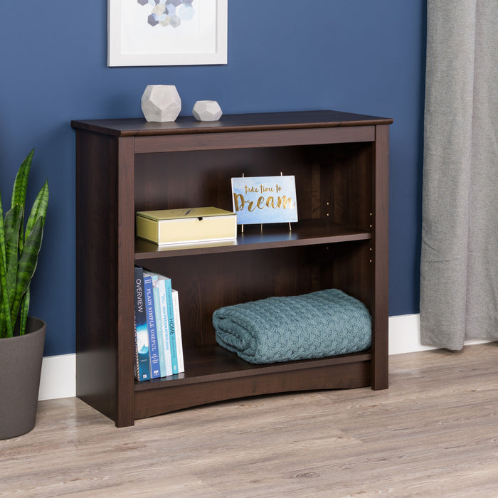 Two-Shelf Bookcase - Espresso