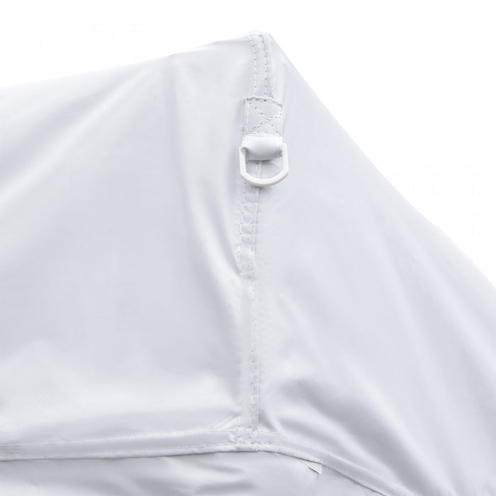 Outsunny 10'x10' Pop Up Canopy With 2 Tier Vented Roof Carrying Bag White