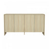 Novara Contemporary 60" Sideboard in Whitewashed Oak (4-Door) | Buffet contemporain Novara 60" en chene blanchi (4 portes)