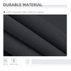 Outsunny 7' x 10' Retractable Patio Awning, Outdoor Privacy Screen, Grey