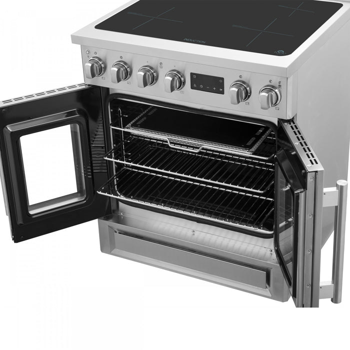 Forno Torino 30\" French Door Induction Range, Stainless Steel - FFSIN0950-30
