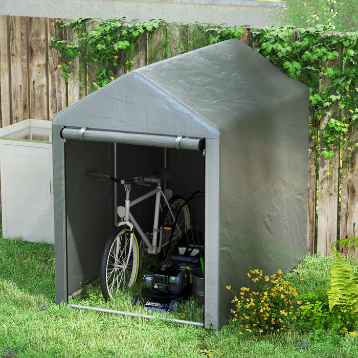 Outsunny 4 X 6ft Outdoor Storage Shed Tent For Motorcycle Bike Garden Tool