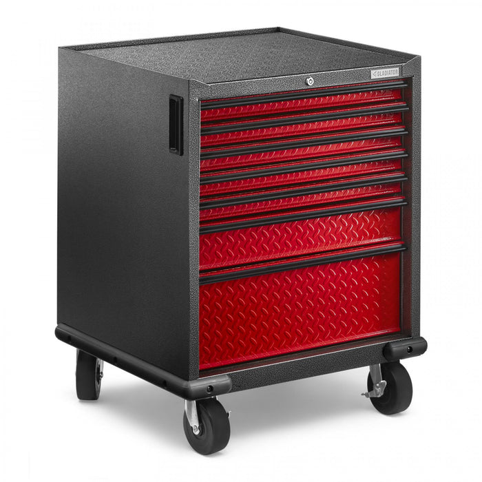 Gladiator Premier 7-Drawer Modular Tool Storage Cabinet - Red Tread