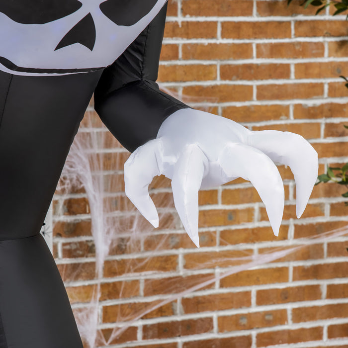 Outsunny 7ft Inflatable Halloween Round-headed Ghost W/ Leds