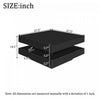 Ryan Rotating Coffee Table with LED Lighting and 360° Swivel Top,Black | Ryan table basse pivotante – table basse avec eclairage LED et plateau rotatif a 360°, noir