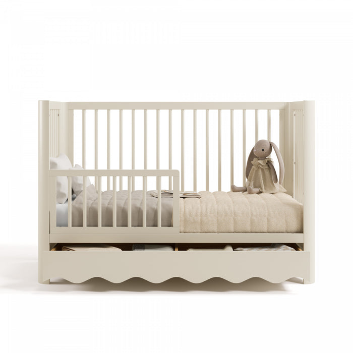 Storkcraft Casablanca Deluxe 5-in-1 Convertible Crib with Drawer - Frosted Oat