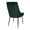 Callan Forest Green Velvet Accent Dining Chair (Set of 2) | Chaise d'appoint de salle a manger Callan en velours vert foret (ens. de 2)
