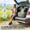 Outsunny 12 Volt Car Refrigerator, 12QT Car Fridge Electric Cooler, 12/24V DC and 110-240V AC, -4℉~68℉, Portable Refrigerator for Truck SUV Travel Camping Road Trips Tailgating