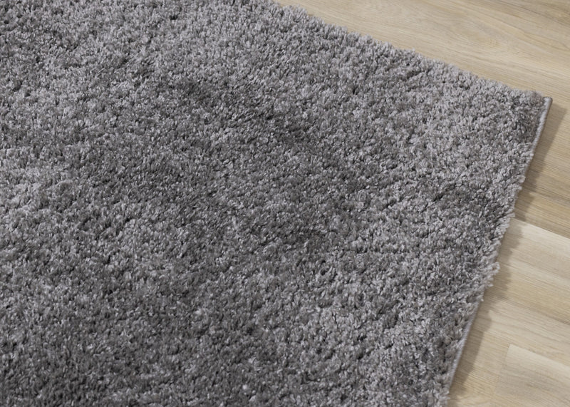 Taylor Dark Grey Comfort Shag Rug 3'11\" x 5'11\" Oval Indoor Area Rug