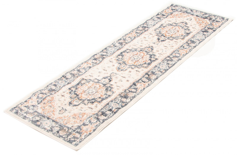 Heriza Ivory Runner Area Rug - 2'8\" X 8'2\"  