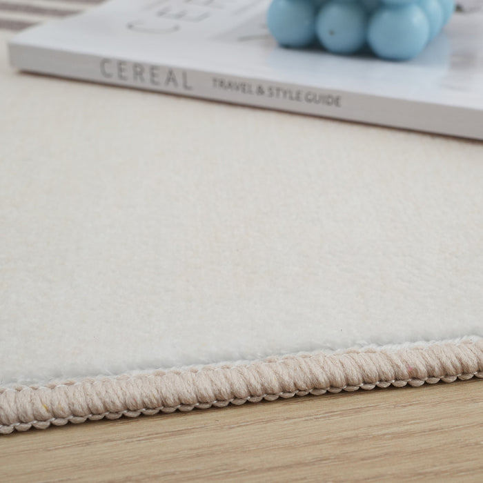 Aqua Pista Washable Non-slip Low Pile Area Rug 5'x7'