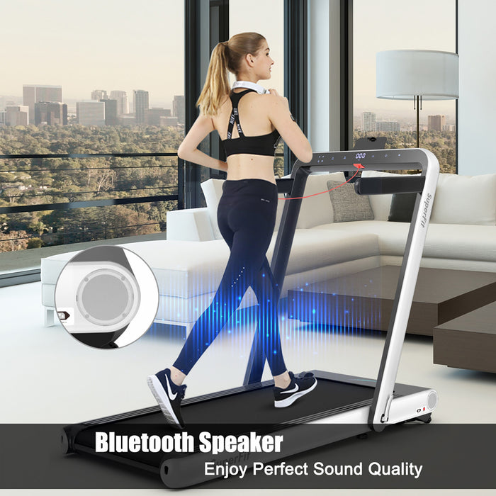 Superfit 4.75hp 2 In 1 Folding Treadmill W/remote App Control