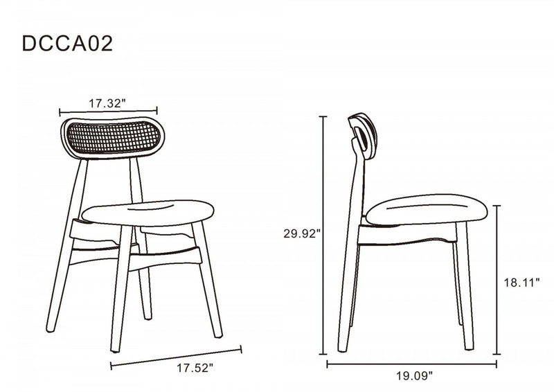 Colbert and Rockaway Modern Industry Chic 7-Piece Dining Set in Natural