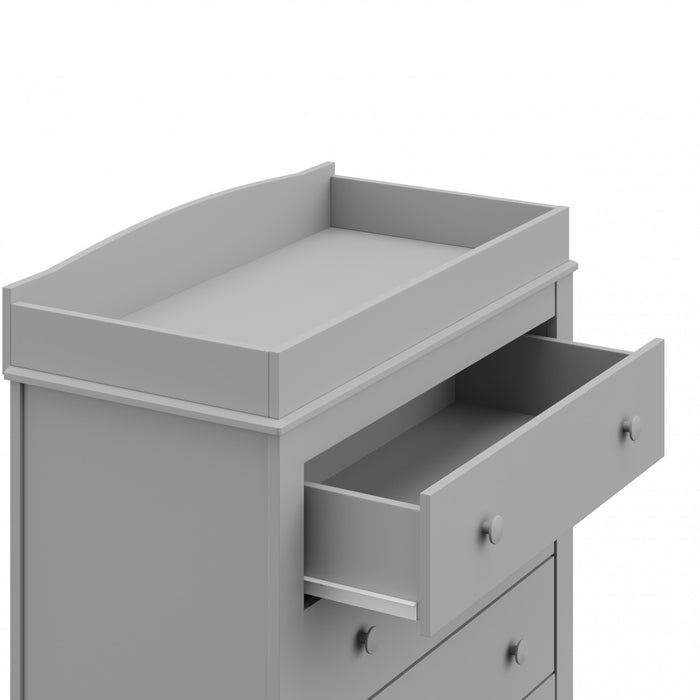 Graco Noah 3 Drawer Chest with Changing Topper - Pebble Gray