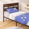 Roman Bamboo and Metal Platform Bed with Headboard - Twin Size | Roman lit plateforme en bambou et en métal avec tête de lit - Simple