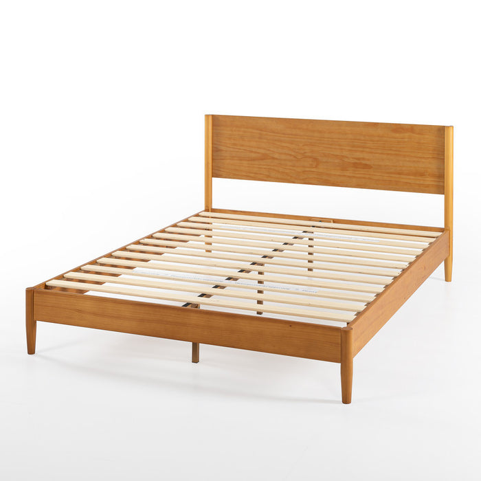 Allen Bamboo Platform Bed with Headboard - Queen Size