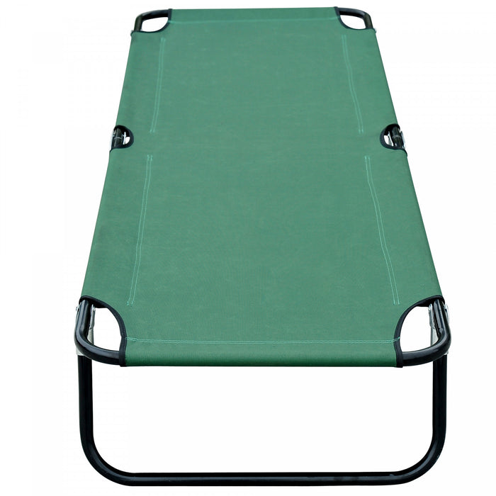 Outsunny Folding Camping Cot For Adults Portable Outdoor Sleeping Bed