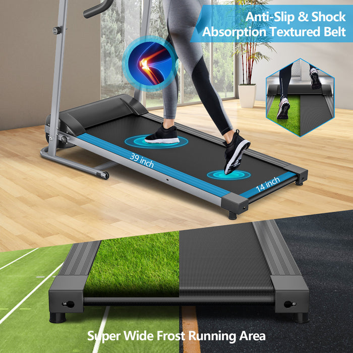 Costway 1100w Folding Electric Treadmill Support Motorized Power Running Machine