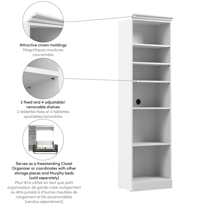 Bestar Versatile 25 W Closet Organizer - White