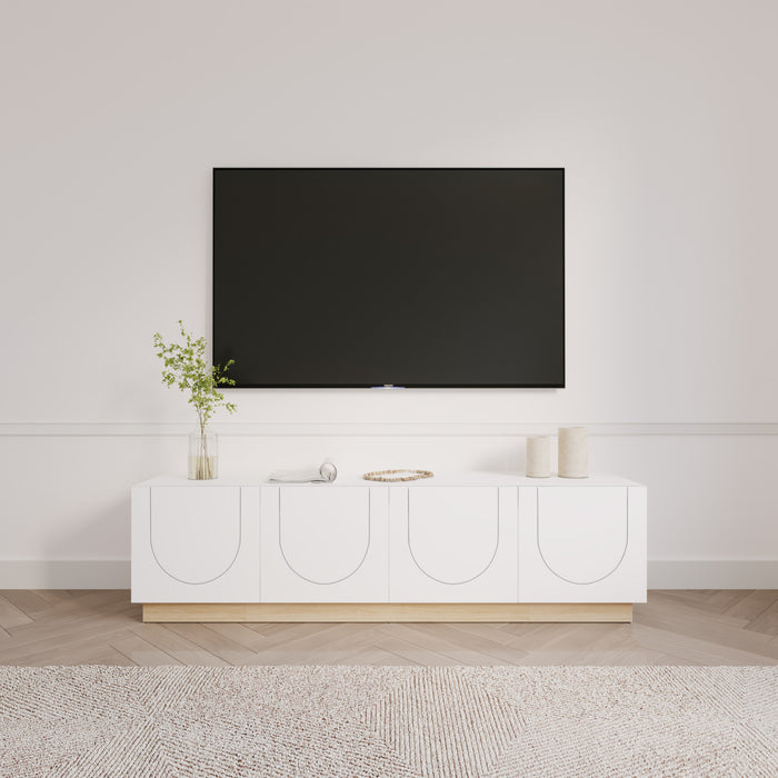 Nordika Nauraa 70.85\" TV Stand - White