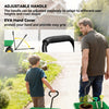 Outsunny Garden Dump Cart Heavy Duty 440lbs Wagon with Steel Frame and 10'' Pneumatic Tires, Green