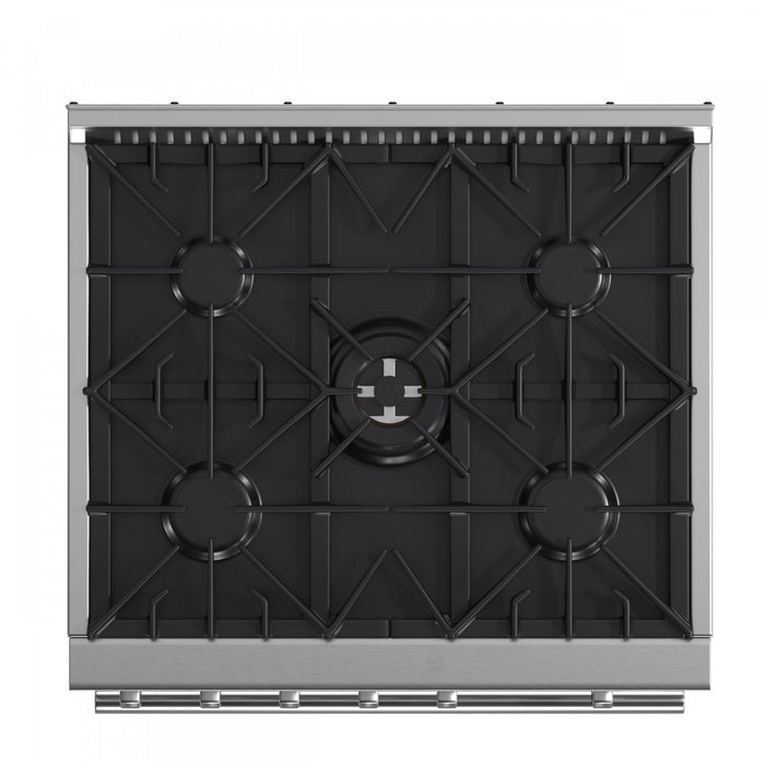 Forno Giovanni 30-inch Gas Range Stainless Steel, 4.32 cu.ft, -FFSGS6274-30