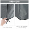 Outsunny Patio Furniture Covers Waterproof 600D, 80.7" x 75.6" x 24", Grey