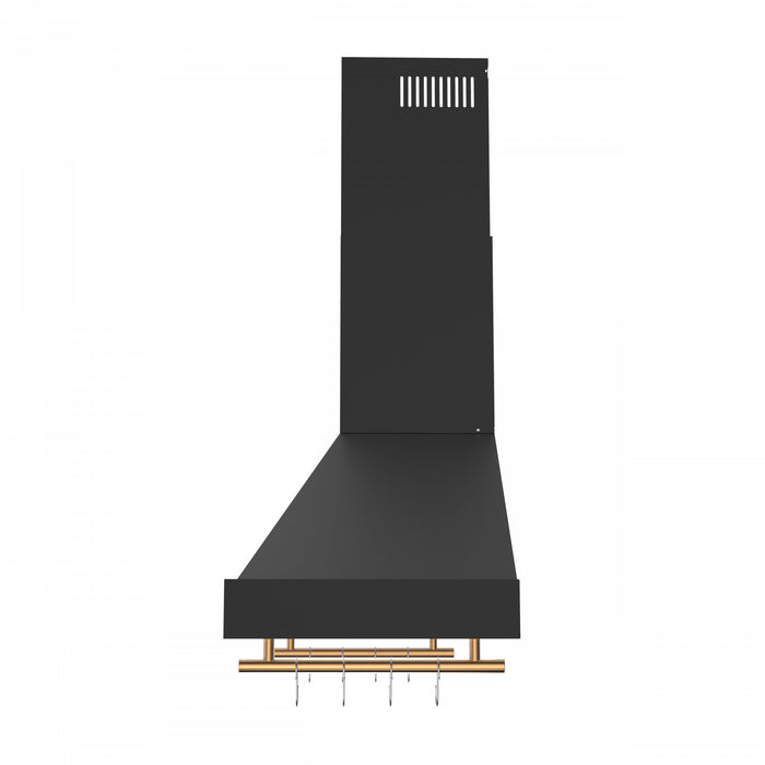 Forno Venezia 48 Inch Wall-Mounted Range Hood, Black-FRHWM5503-48BLK