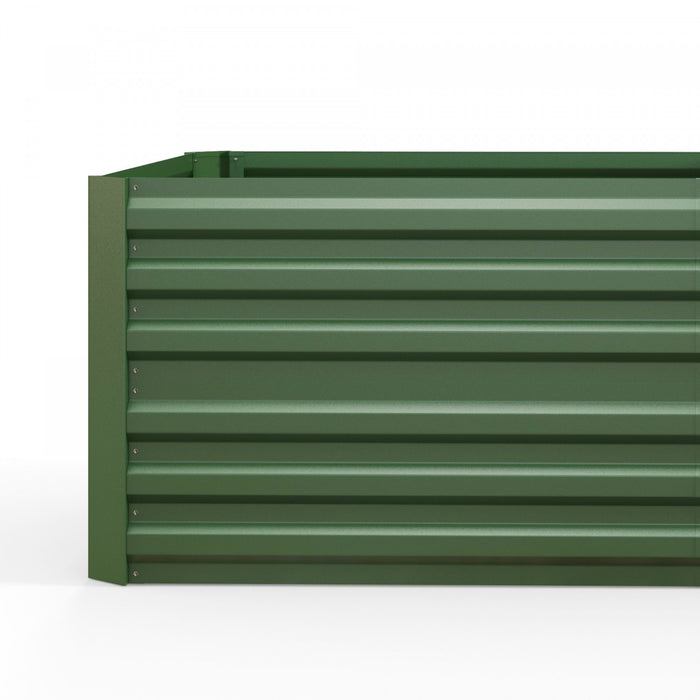 Outsunny Raised Garden Bed, 71\" X 35\" X 23\" Galvanized Steel Planters For Outdoor Plants With Multi-reinforced Rods For Vegetables, Flowers And Herbs, Green