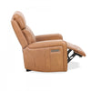Bellamy 37 in. Leather Match Power Glider Recliner with Adjustable Headrest and USB - Cognac | Fauteuil inclinable electrique a mouvement coulissant Bellamy de 37 po en cuir assorti avec appuie-tete ajustable et USB - Cognac