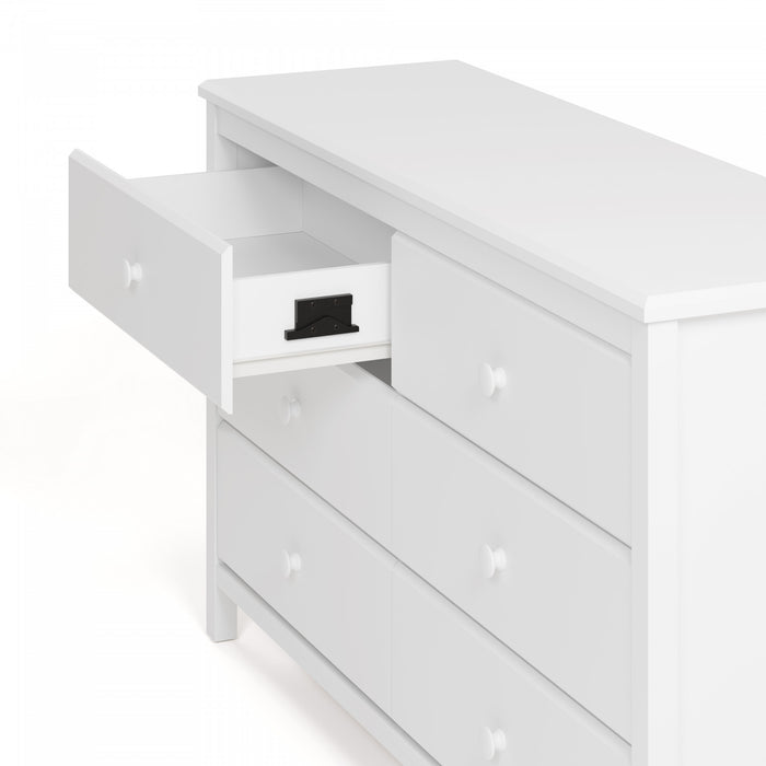 Storkcraft Alpine 6 Drawer Dresser - White