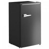 HOMCOM 3.1 Cu. Ft Retro Mini Fridge with Adjustable Thermostat, Black