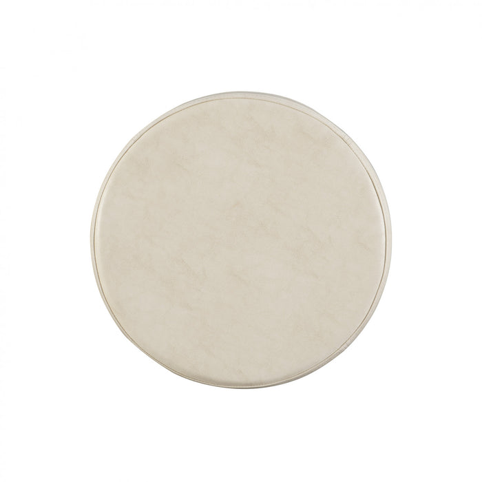 Maya Faux Leather Counter-Height Stool - Beige