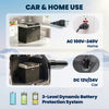 Outsunny 12 Volt Car Refrigerator, 32QT Car Fridge Electric Cooler, 12/24V DC and 100-240V AC, -4-68 ℉, Portable Refrigerator for Truck SUV Travel Camping Road Trips Tailgating
