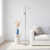 Liam Modern 2 Light Floor Lamp, Brushed Nickel, 66"H | Liam Lampadaire moderne a 2 lumieres, Nickel brosse, 66 po H