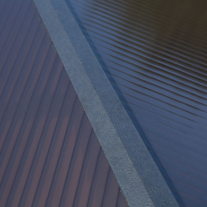 Outsunny 8' X 5' Hardtop Grill Gazebo, Aluminium Bbq Canopy Gazebo, Outdoor Canopy With Side Shelves & Double Roof