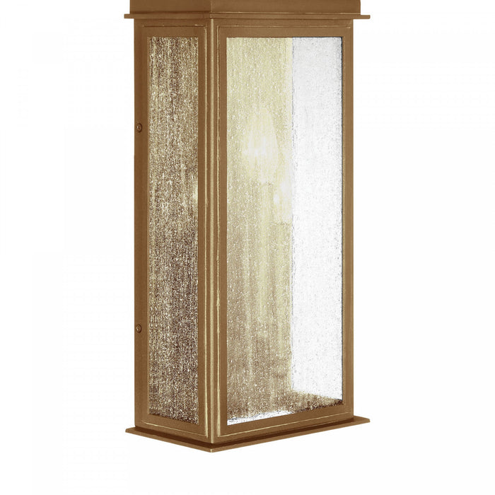 Madrid 3 Light Outdoor Wall Sconce, Weathered Brass