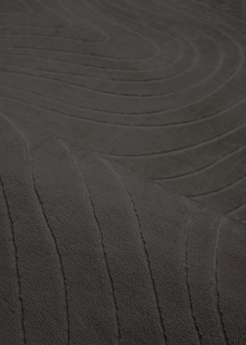 Somos Contemporary Charcoal Washable Rug 6'7\" x 9'0\" Indoor Area Rug