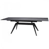 Larkin 63-86 in. Extendable Ceramic Dining Table (Seats 6-8) | Table de salle a manger extensible Larkin en ceramique de 63 a 86 po (6 a 8 places)