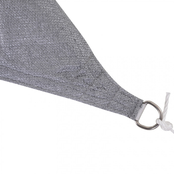 Outsunny 10ft X10ft Square Canopy Sun Sail Shade Garden Cover Uv Protector Outdoor Patio Lawn Shelter With Carrying Bag Grey