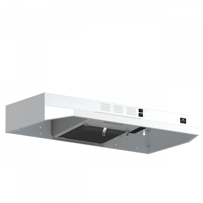 Forno Bari Espresso 30-Inch Under Cabinet Range Hood, Black, 600 CFM- FRHUC5255-30BLK