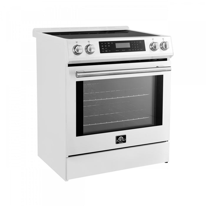 Forno Donatello Espresso 30\" Induction Range, White - FFSIN0905-30WHT