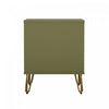 Rockefeller Mid-Century Modern 20" Nightstand in Olive Green (1-Drawer) | Table de nuit Rockefeller Mid-Century Modern 20" en vert olive (1 tiroir)