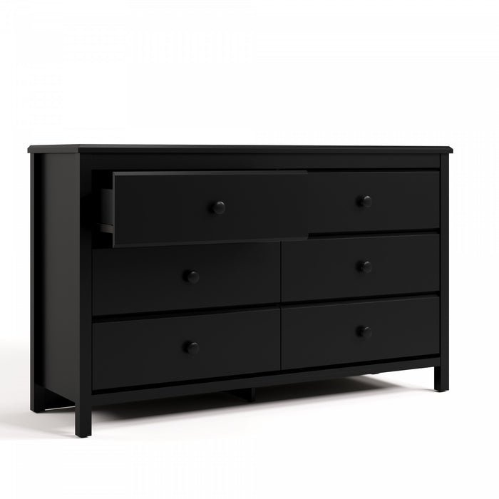 Storkcraft Alpine 6 Drawer Dresser - Black