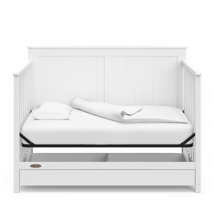 Graco Hadley 5-in-1 Convertible Crib with Drawer - White